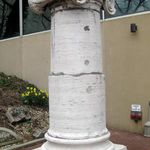 NYC - Brooklyn Museum - Steinberg Family Sculpture Garden - Penn Station Ionic Capital and Column base, by wallyg at flickr